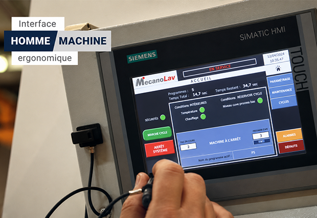 Machines de nettoyage équipées d'automates pour commander la machine via un afficheur