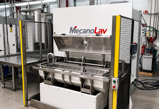 Machine avec chambre horizontale
