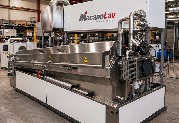 Laveuse industrielle horizontale pour corps de collecteur