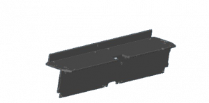 Modélisation 3D d'une traverse pour le refroidissement de batteries EV