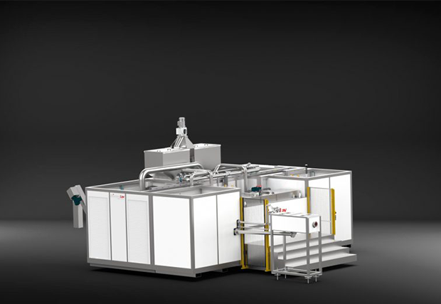 Machine de lavage de pièces industrielles