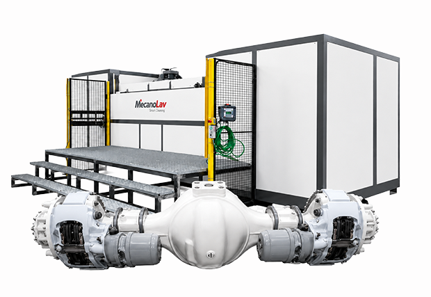 image d'une machine de nettoyage d'essieux arrières électriques