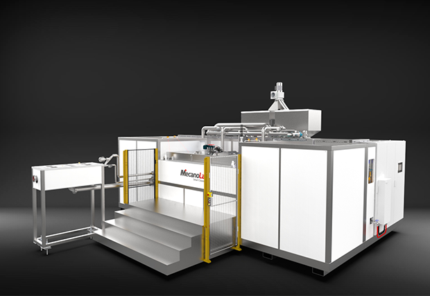 machine de nettoyage d'essieux en ilot robotisé